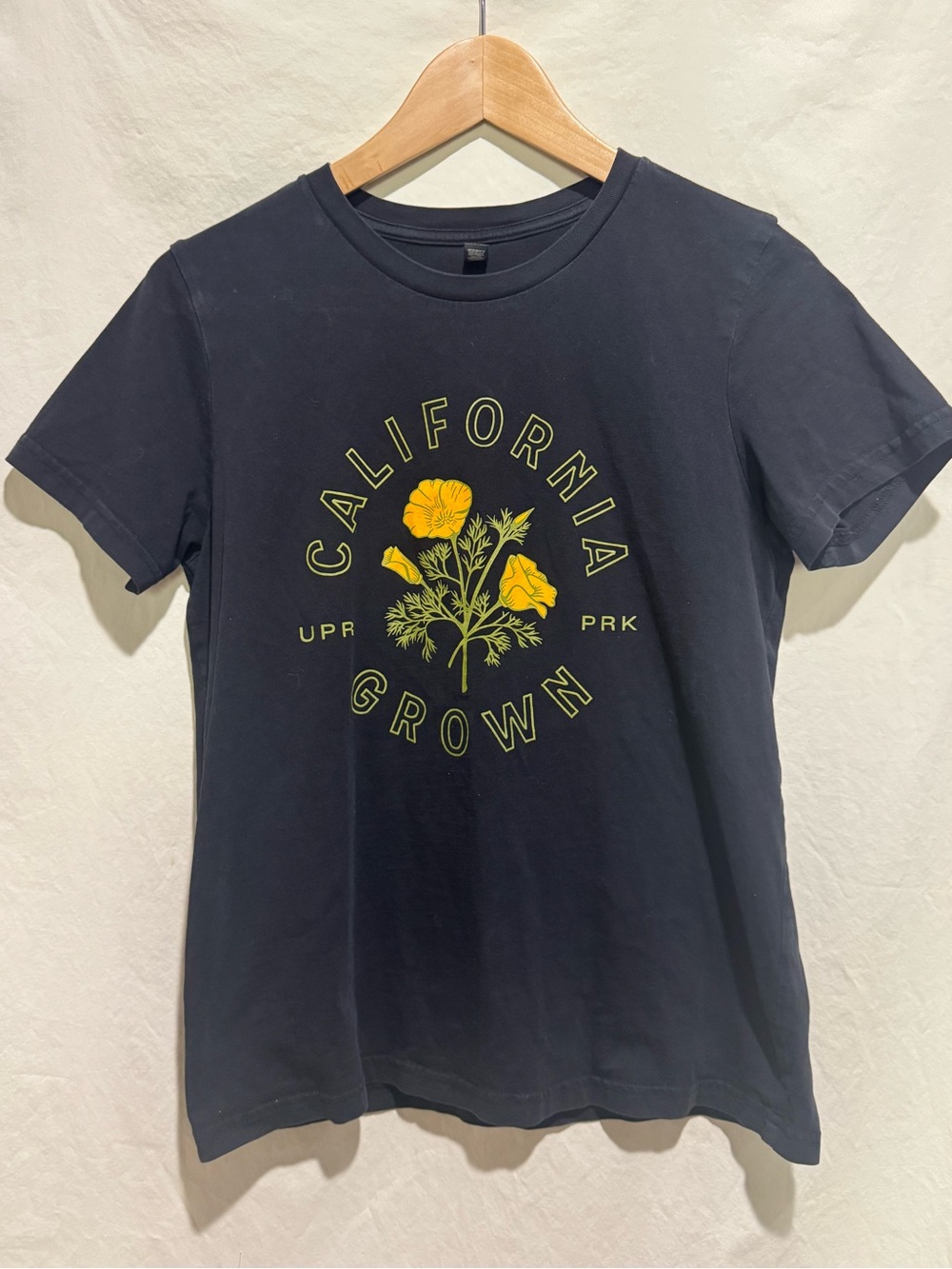 Upper Park California Grown Floral Graphic Tee - Black